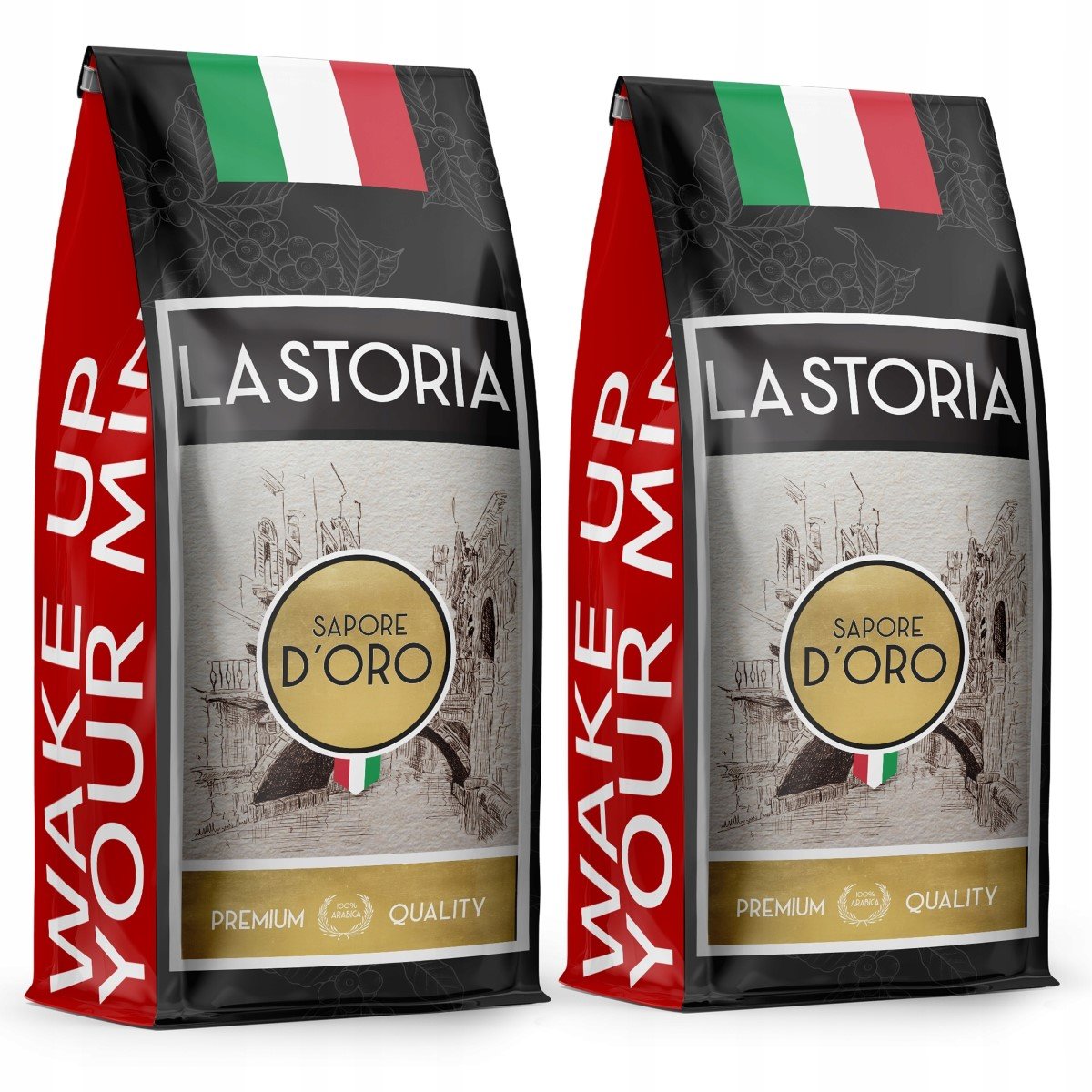 Kawa Ziarnista La Storia Oro 2Kg Świeżo Palona - 100% Arabica - Blue Orca