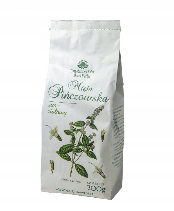 Mięta Pińczowska Herbatka Ziołowa 200g Natura Wita