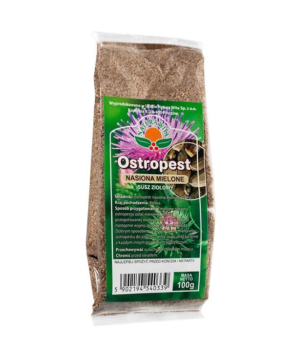 Ostropest Nasiona Mielone 100g Natura Wita