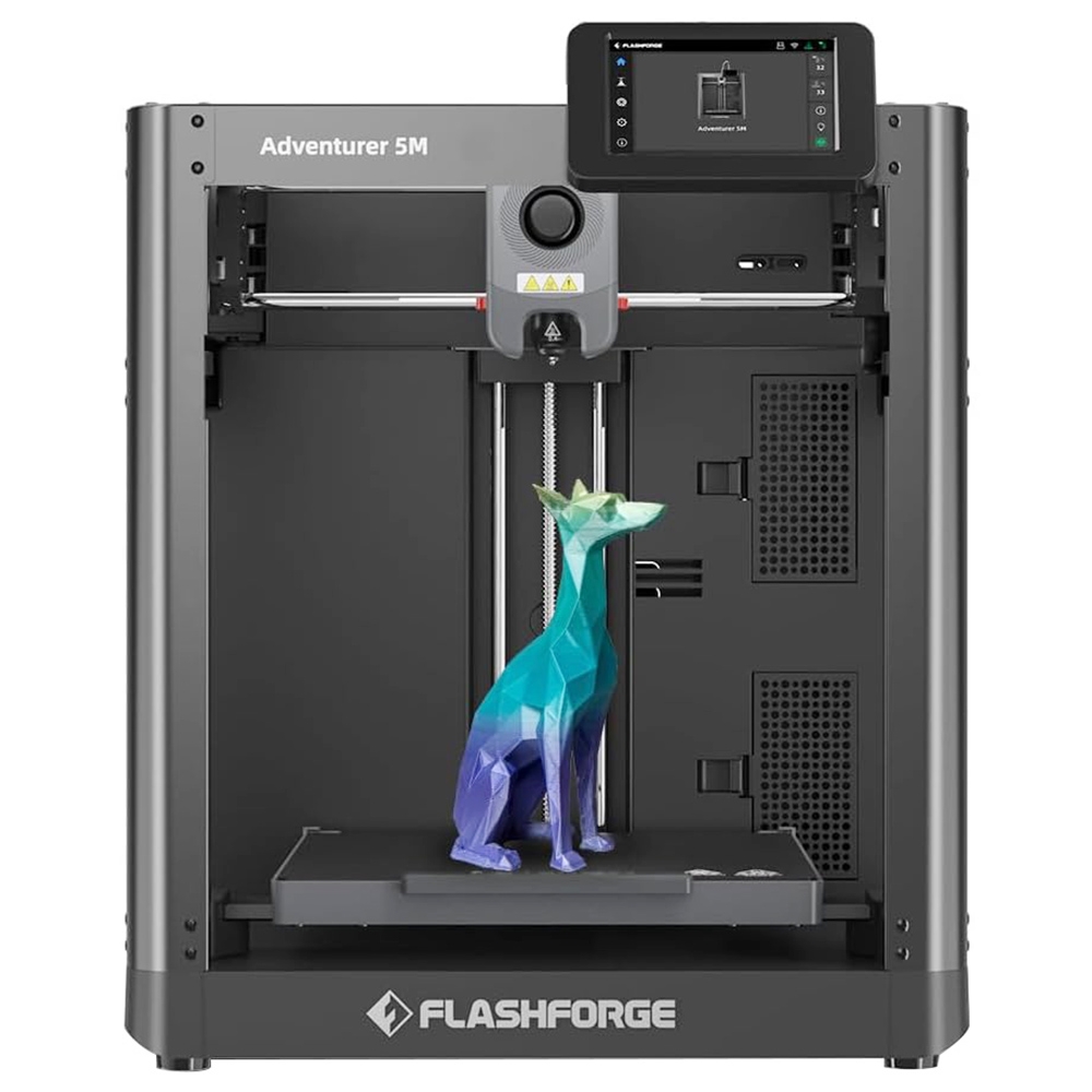 Drukarka 3D Flashforge Adventurer 5M, auto poziomowanie, maks. prędkość drukowania 600mm/s, przypomnienie o zużyciu filamentu