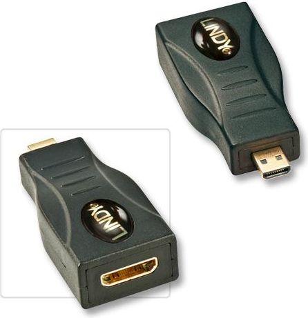 Lindy Adapter AV  HDMI Micro - HDMI Mini czarny (41296)