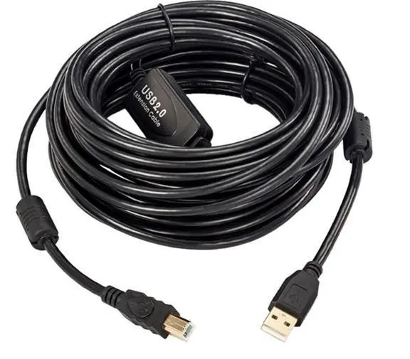 Kabel USB MicroConnect USB-A - USB-B 10 m Czarny (USBAB10B-ACTIVE)