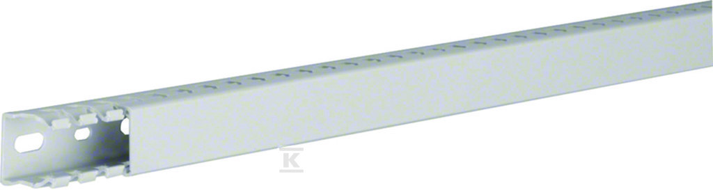 Hager polo tehalit.HNG Kanał grzebieniowy bezhalogenowy 25x25mm PC-ABS jasnoszary HNG25025 2m HNG25025