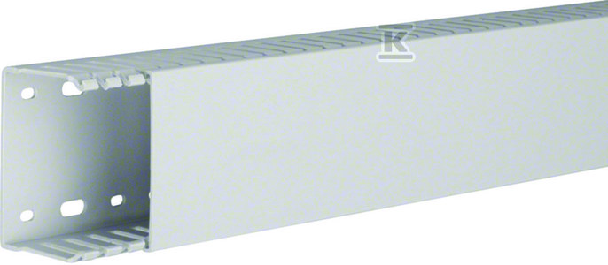 Hager polo tehalit.HNG Kanał grzebieniowy bezhalogenowy 50x75mm PC-ABS jasnoszary HNG50075 2m HNG50075