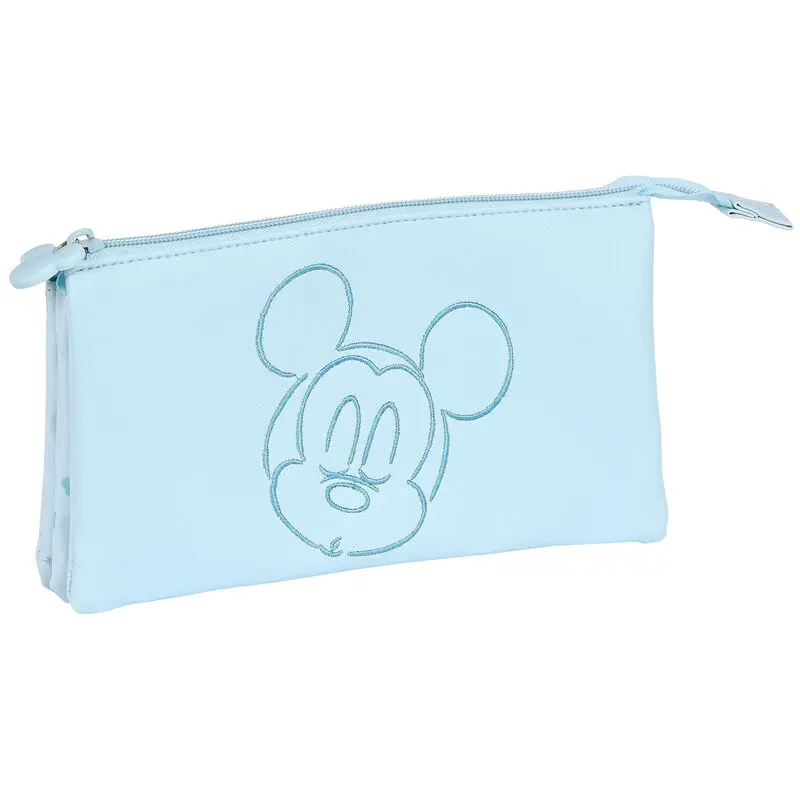 Piórnik Potrójny Mickey Mouse Clubhouse Baby Jasnoniebieski (22 x 12 x 3 cm)