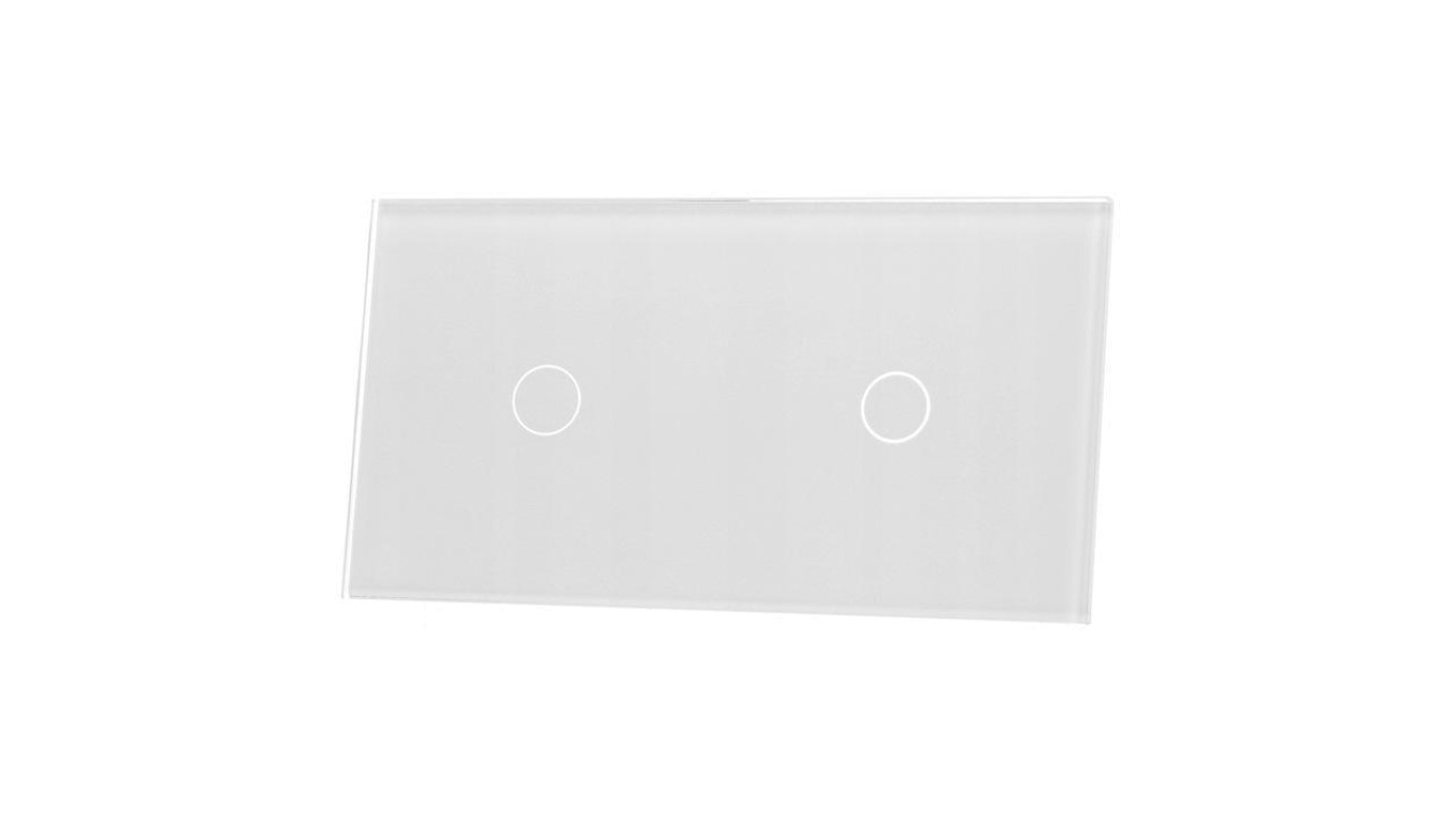 Livolo biały panel szklany dotykowy 1+1 7011-61 7011-61 7011-61