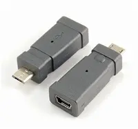 Reduktor USB PremiumCord Mini 5 pin/żeński - Micro USB/męski
