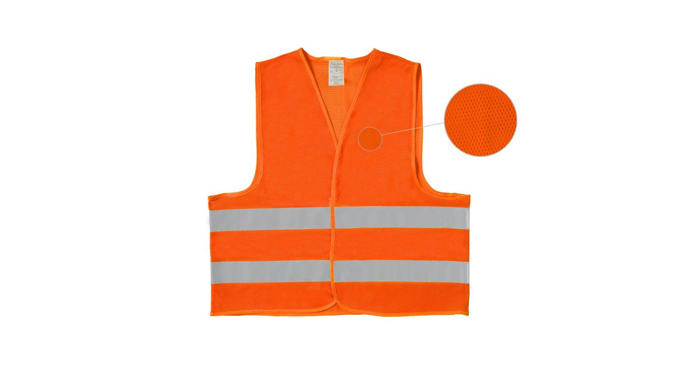 PORTWEST C374 KAMIZELKA OSTRZEGAWCZA SIATKOWA Z DWOMA TAŚMAMI ; POMARAŃCZOWY (L/XL)