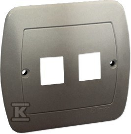 Simon Simon Akord Pokrywa gniazda teleinformatycznego podwójnego 2xRJ płaska satyna metalizowana PL-999a/29 PL-999a/29