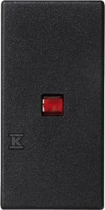 Kontakt Simon Kontakt_Simon Klawisz 45x22,5 łącznika uniwersalnego z podświetleniem szary grafit Simon Connect K115/14