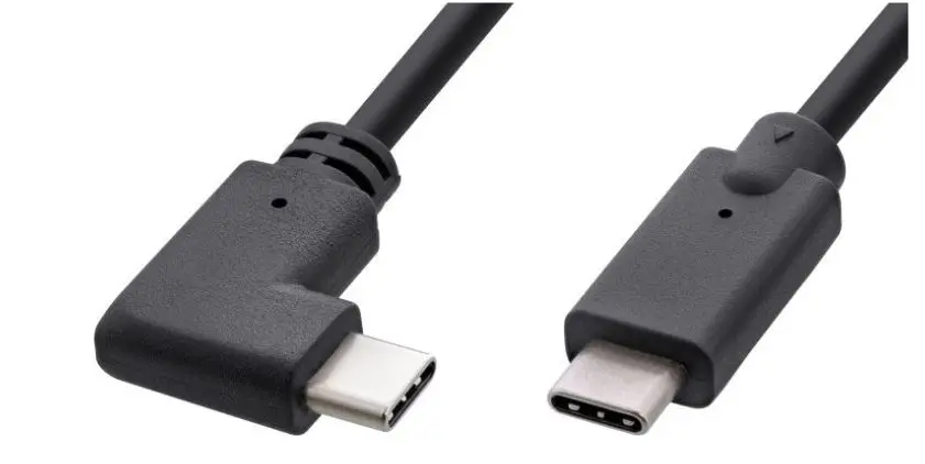Kabel USB-C MicroConnect 1m, 3.2 Gen2, jeden koniec kątowy, 60 W, 10 Gb/s