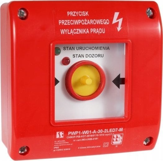 spamel Reczny przycisk uruchamiania PWP1 2LED standard PWP1-W01-A-01-2LED7 PWP1-W01-A-01-2LED7