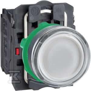 SCHNEIDER Przycisk-płaski-biały-żarówka-250V-bezpośrednie-plastikowy XB5AW3165