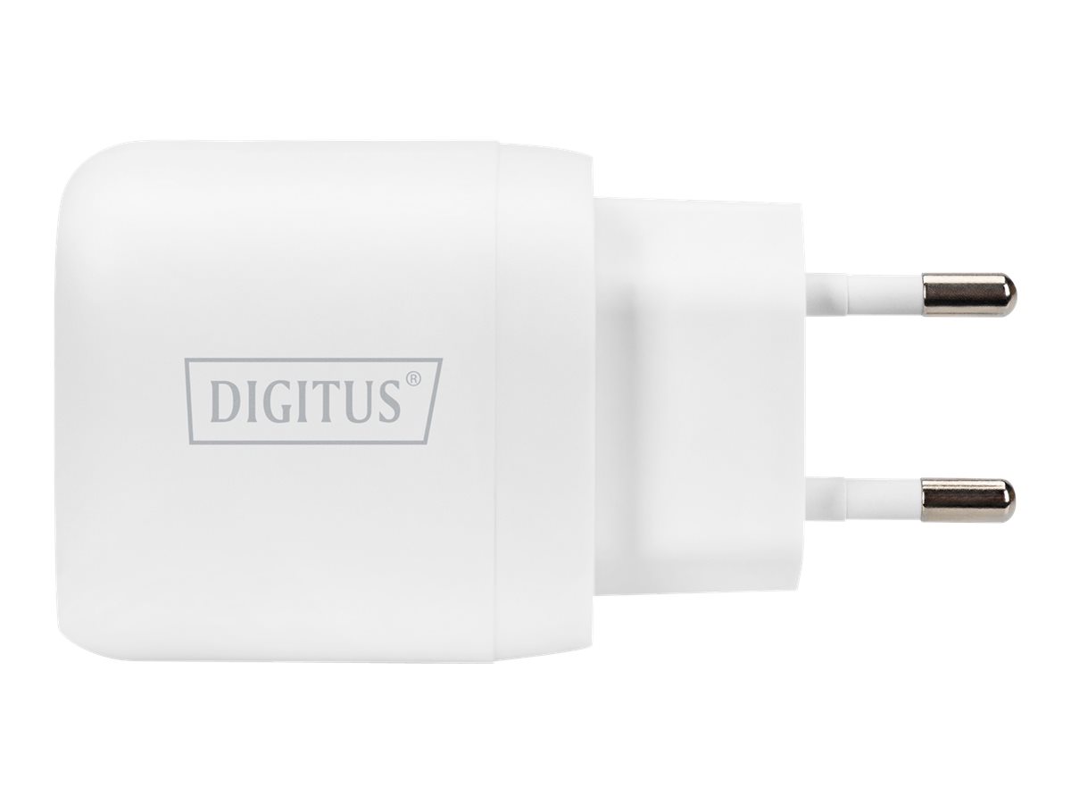 Ładowarka sieciowa DIGITUS zasilacz 1x USB-C PD 3.0 max. 20W LED biaa