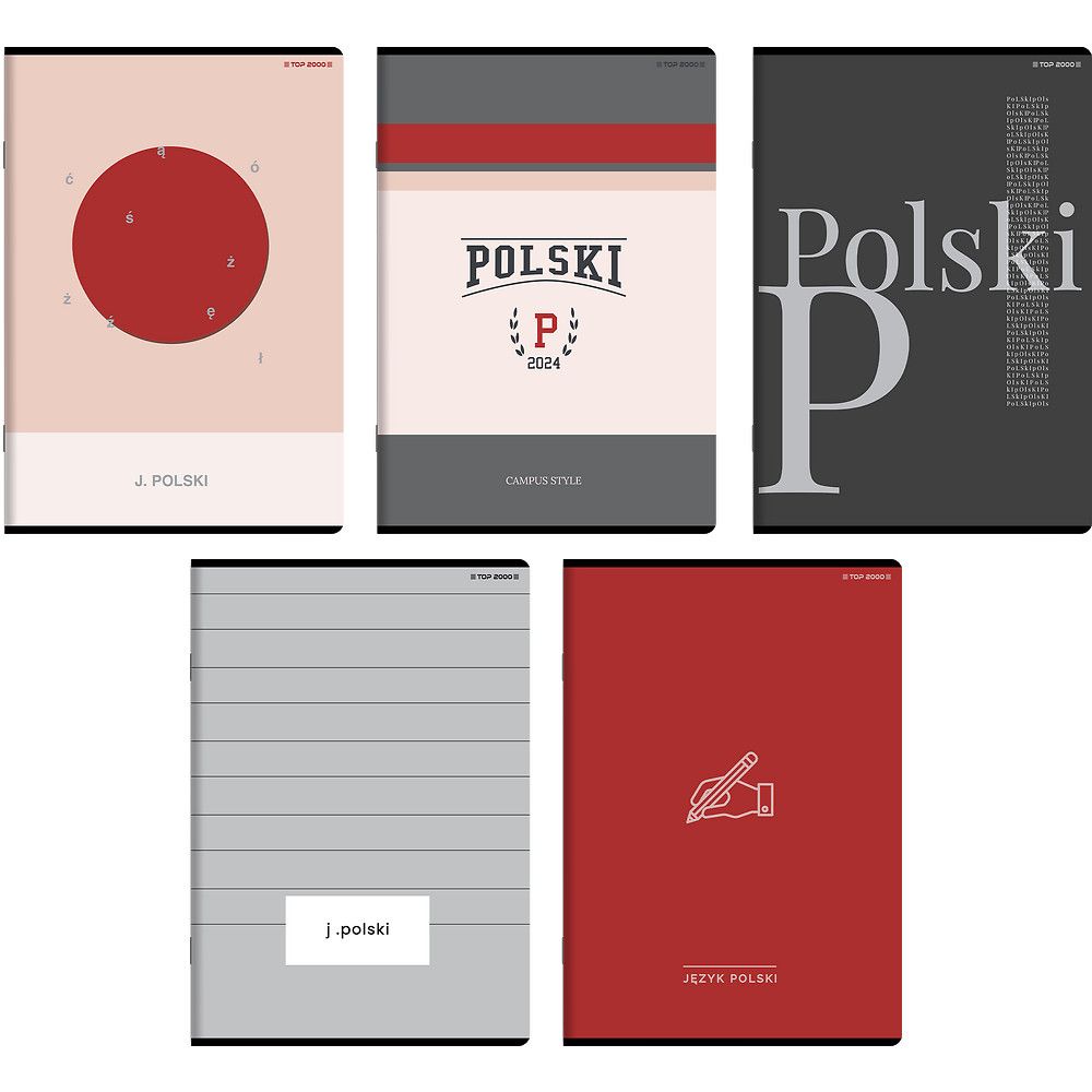 Zeszyt jzyk polski A5 60k. 70g linia Top 2000 (400181766)