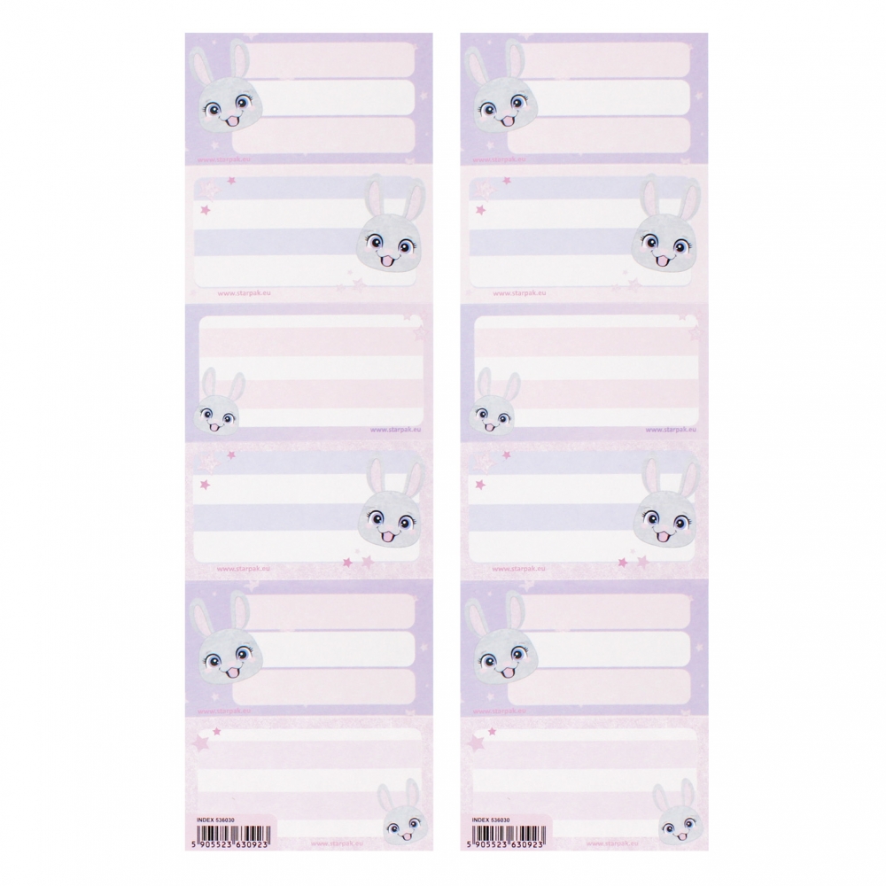 NAKLEJ NA ZESZYT RABBIT STK PB A 25 25/2500