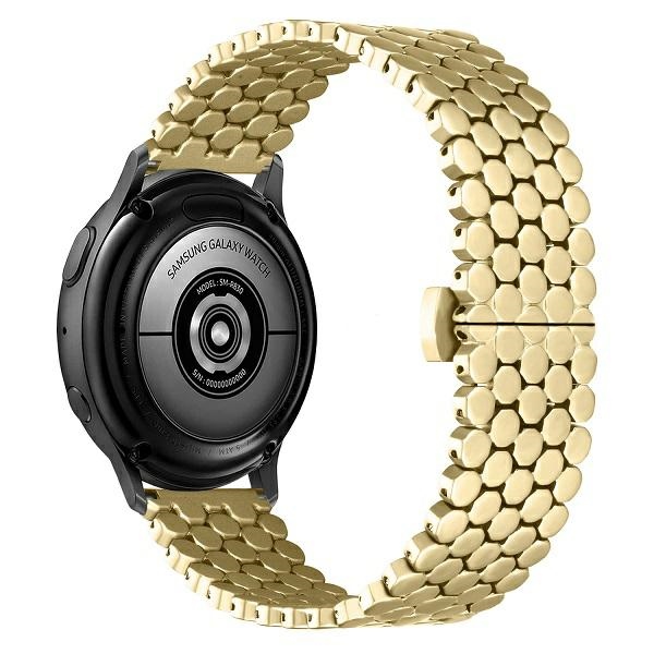Beline pasek Watch 20mm Metal Honeycomb zoty /gold box