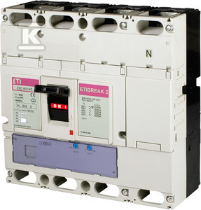 ETI polam Wyłącznik mocy 4P 630A 50kA /wyzwalacz termo-magnetyczny/ EB2 800/3S 004672162 004672162