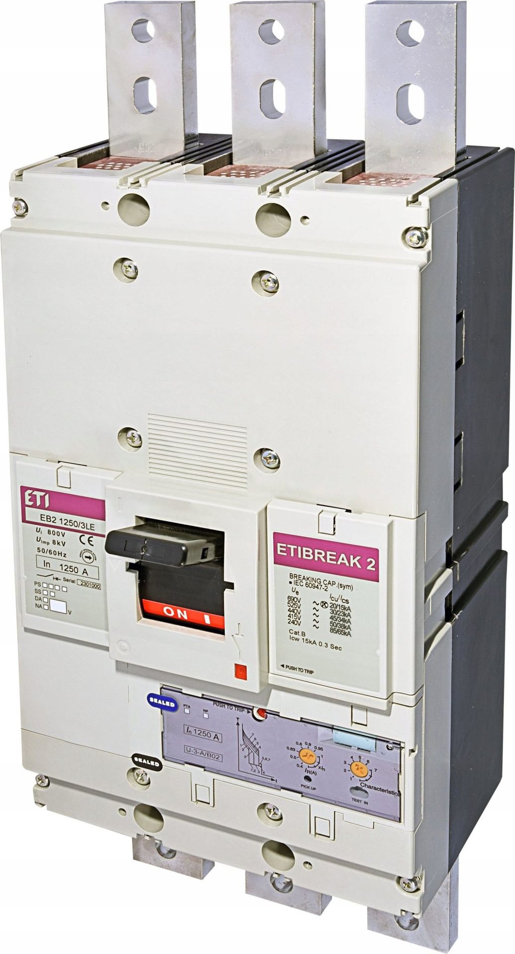 ETI polam Wyłącznik mocy 3P 1250A 50kA /wyzwalacz elektroniczny/ EB2 1250/3LE 004672230 004672230
