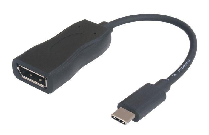 Garbot USB3.1 C-DP. M/F. Czarny. 15cm