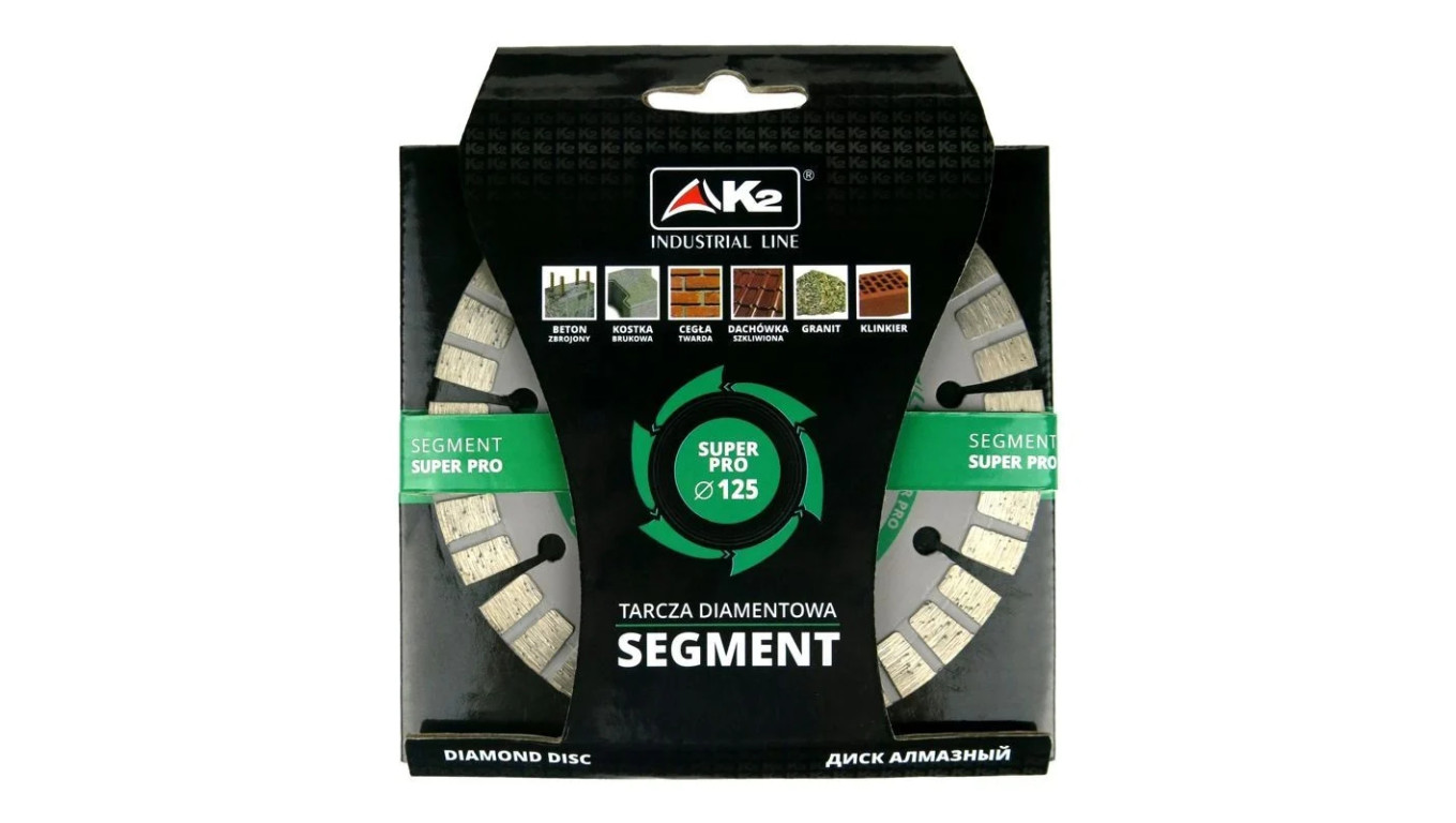 K2 Tarcza Diamentowa Segmentowa Super Pro 125mm 14901