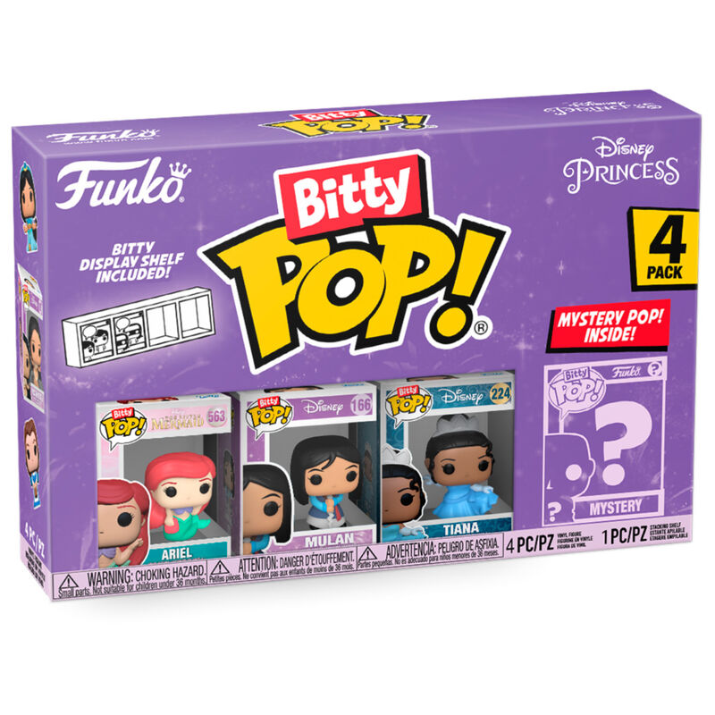 Blister 4 figurki Bitty POP Disney Ksiniczka Ariel