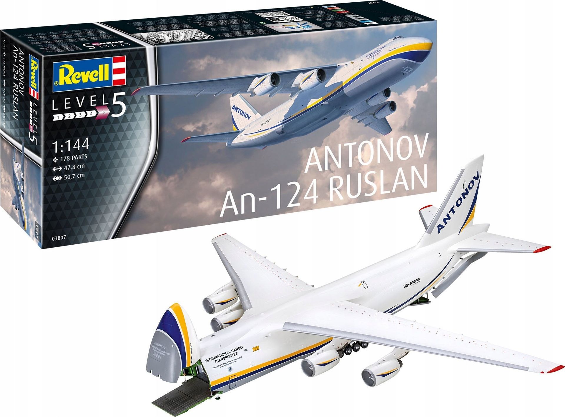 Model plastikowy Antonov AN-124 Ruslan 1/144