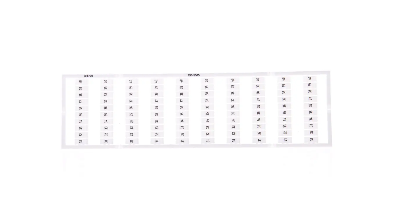 Oznaczniki WMB 10x 31-40 793-5505 /5szt./