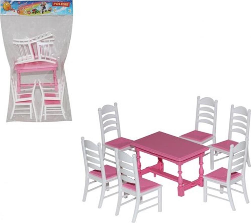 Polesie 54395 Zestaw mebli Nr6 (7 elem.) w worku mix cena za 1 szt