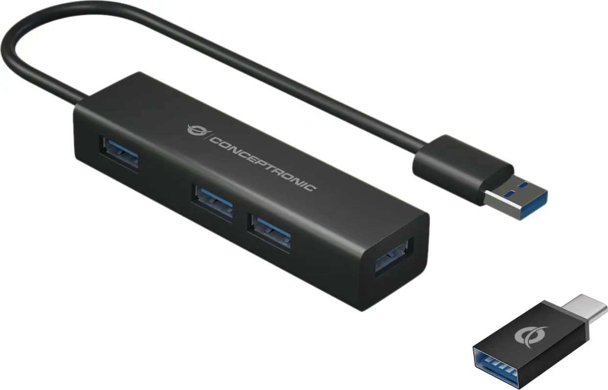 HUB USB Conceptronic Czarny