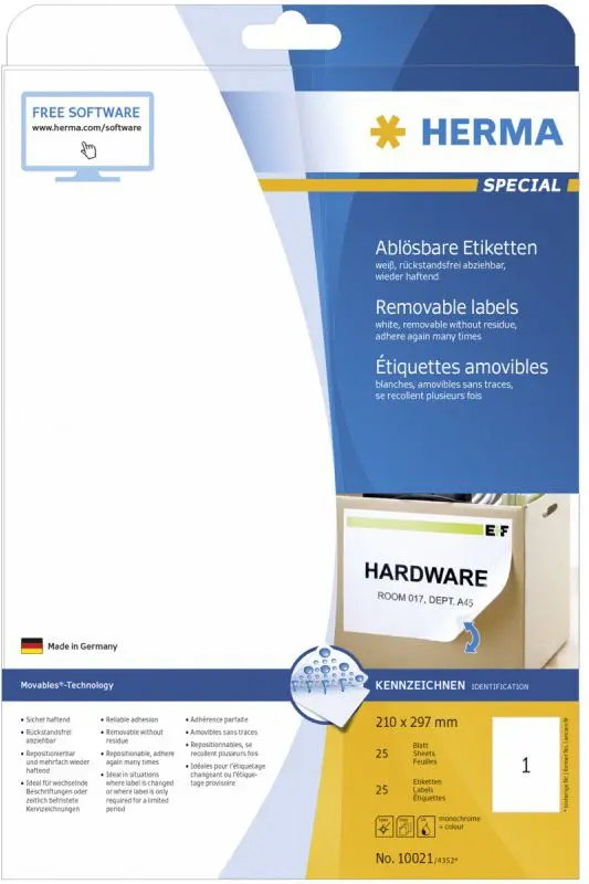 Herma Movables® 210X297 DIN A4 25szt. (10021)