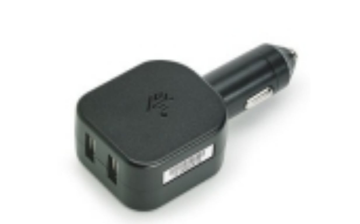 ADAPTER ZAPALNICZKI ZEBRA, 5V, 2.5A, DWA PORTY USB TYPU A.
