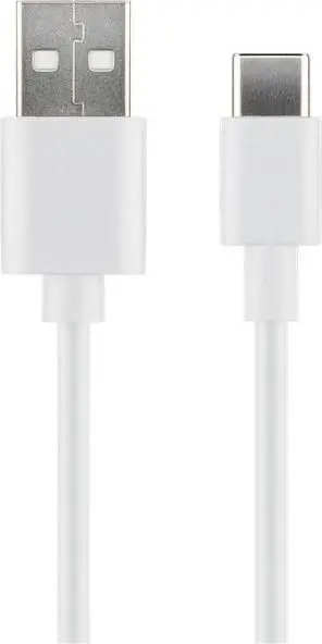 Kabel MicroConnect USB-C do USB2.0 A, 3 m biały, do synchronizacji i ładowania, szybkość 5 Gbs. 3A