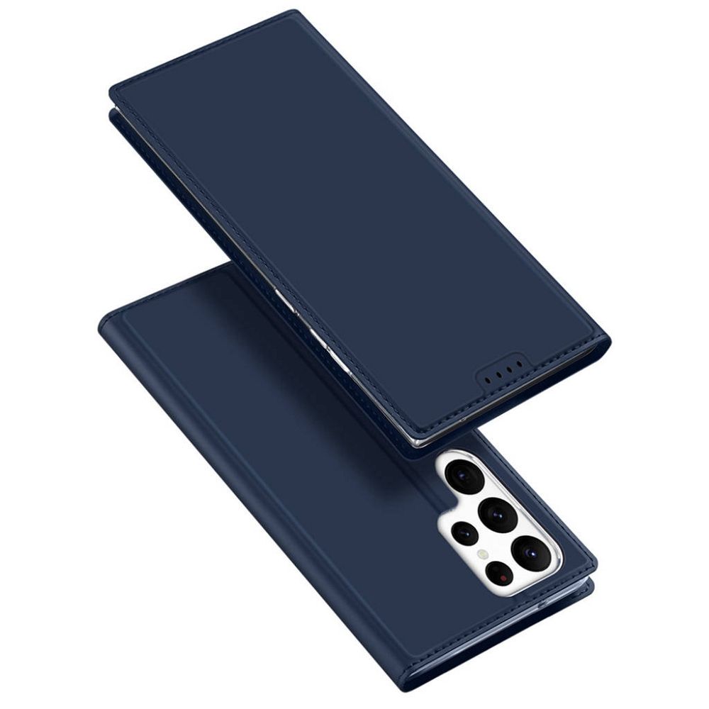 Dux Ducis Skin Pro etui Samsung Galaxy S23 Ultra pokrowiec z klapk portfel na kart podstawka niebieskie