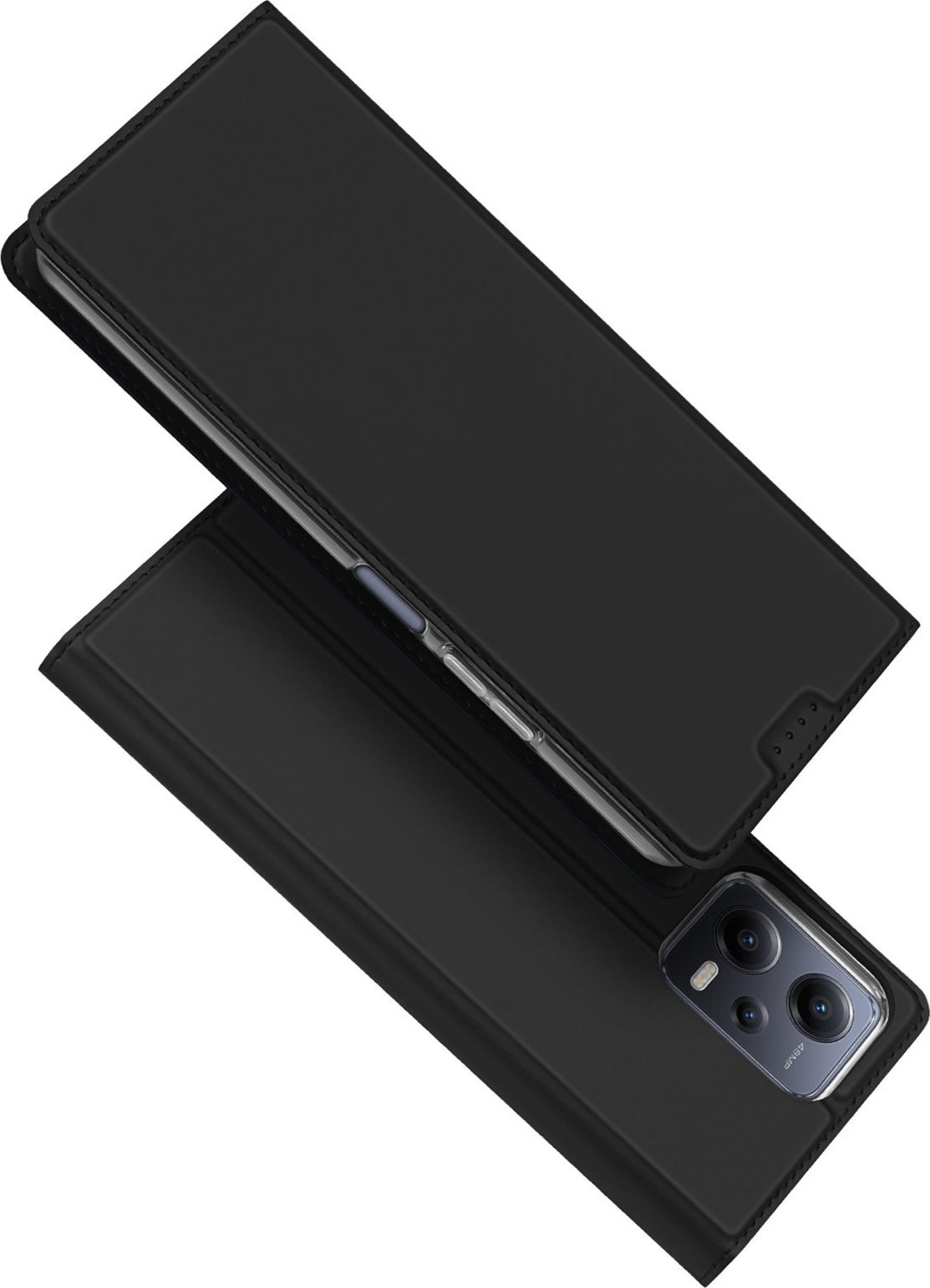 Dux Ducis Skin Pro etui do Xiaomi Redmi Note 12 5G / Poco X5 5G pokrowiec z klapk portfel na kart podstawka czarne