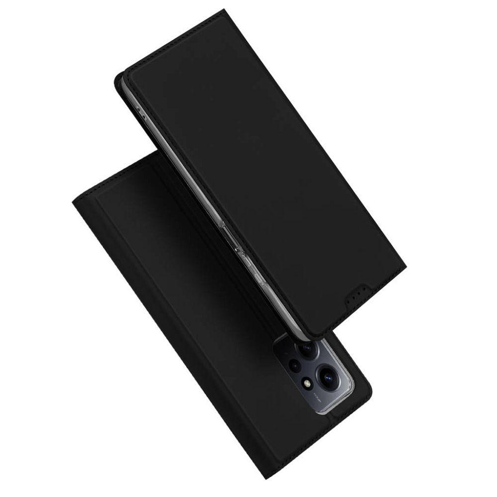 Dux Ducis Skin Pro etui do Xiaomi Redmi Note 12 pokrowiec z klapk portfel na kart podstawka czarne