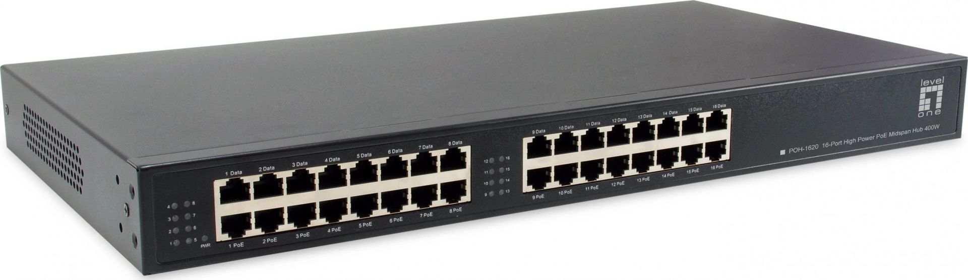 LevelOne POH-1620 adapter PoE Fast Ethernet, Gigabit Ethernet