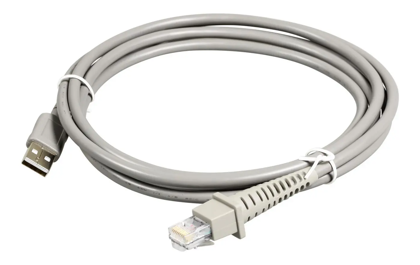 Kabel Datalogic USB, prosty, szary, 2m kabel do transmisji danych, 2 m, USB A, męski/męski, szary