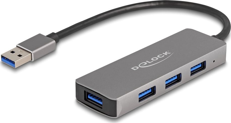 HUB USB3.2 4Port DeLOCK 4xUSB3.2 Szary
