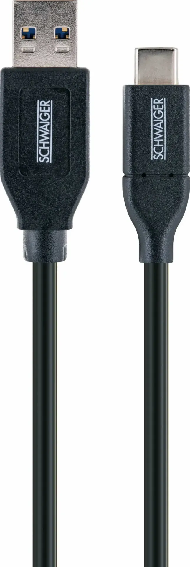 Kabel USB Schwaiger USB-A - USB-C 0.5 m Czarny (LK050C 533)