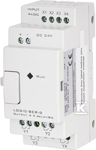 ETI polam Moduł rozszerzeń 24VDC 4/4 we/wy przekaźnikowe LOGIC-8ER-D 004780008 004780008