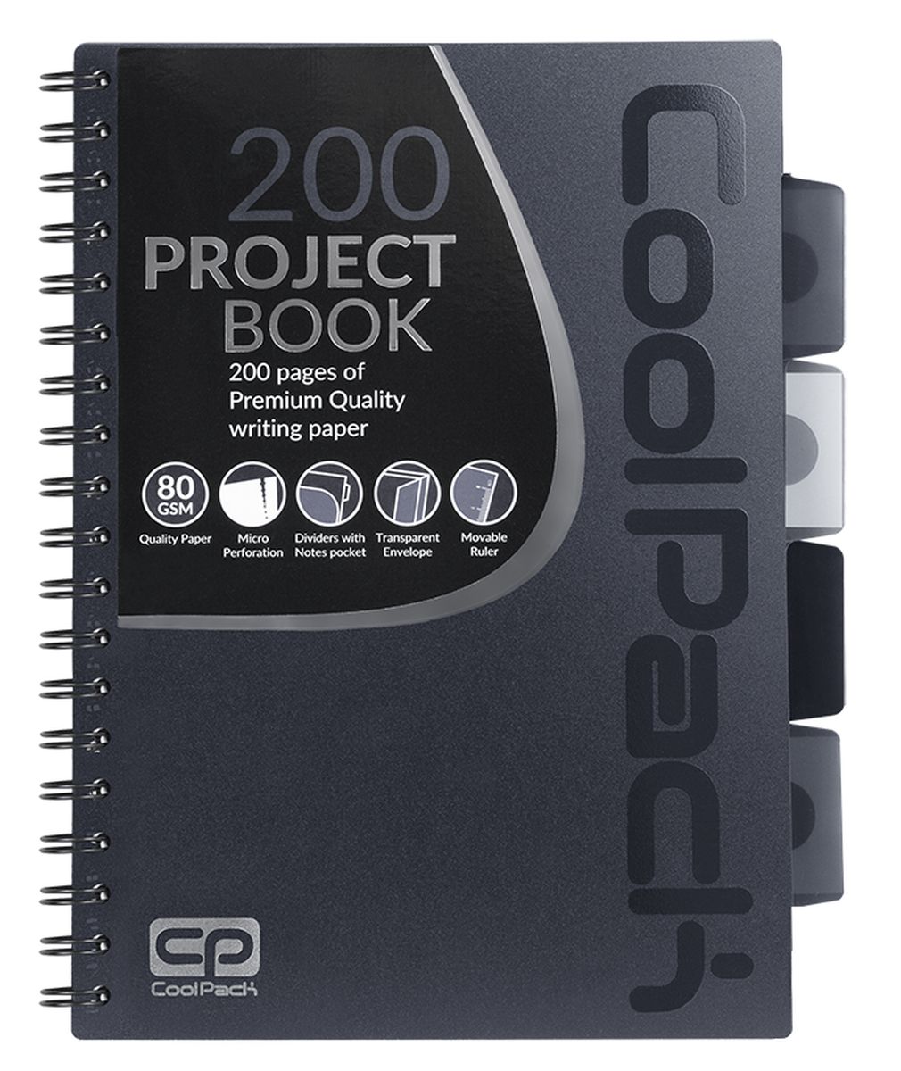 Kołozeszyt PP B5 Grey CoolPack 94207CP
