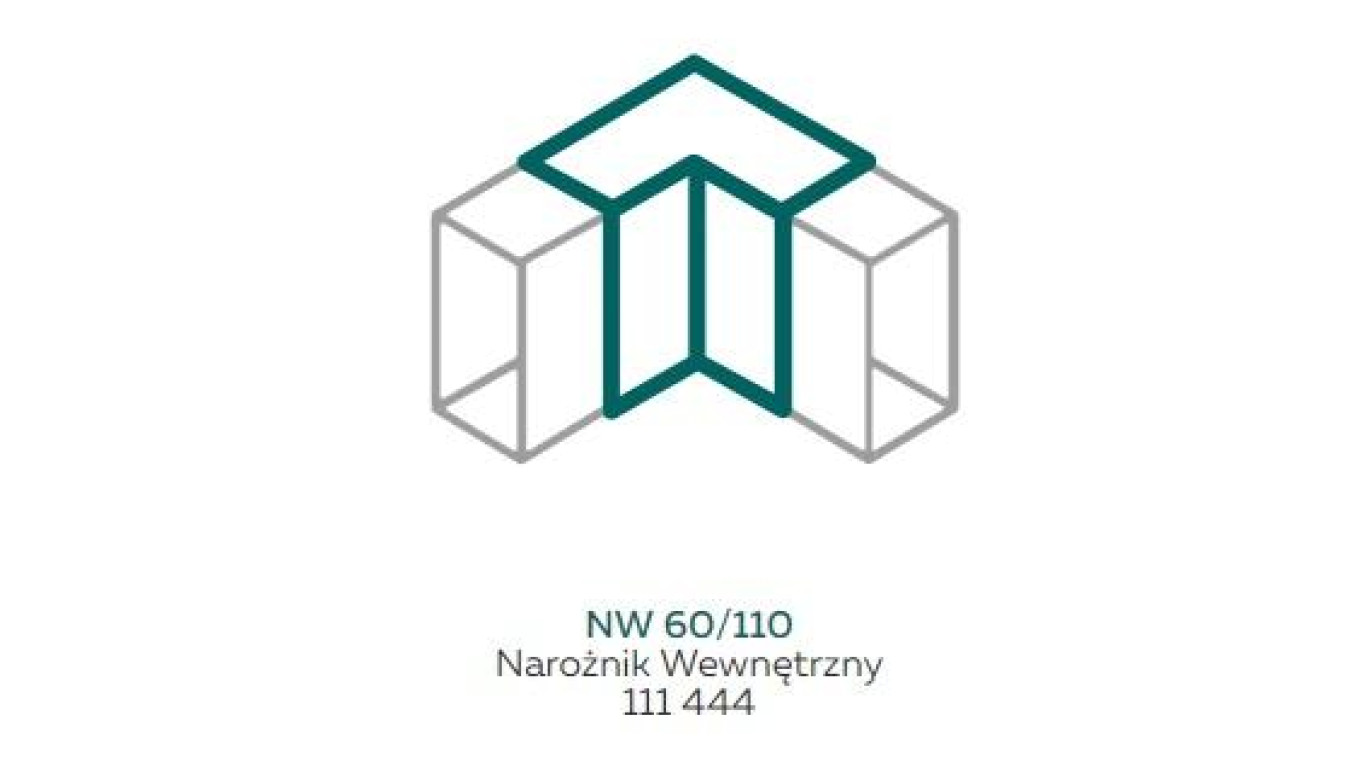 AKS AKS_ZIELONKA Narożnik wewnętrzny NW 60/110 biały ZIELONKA 111444