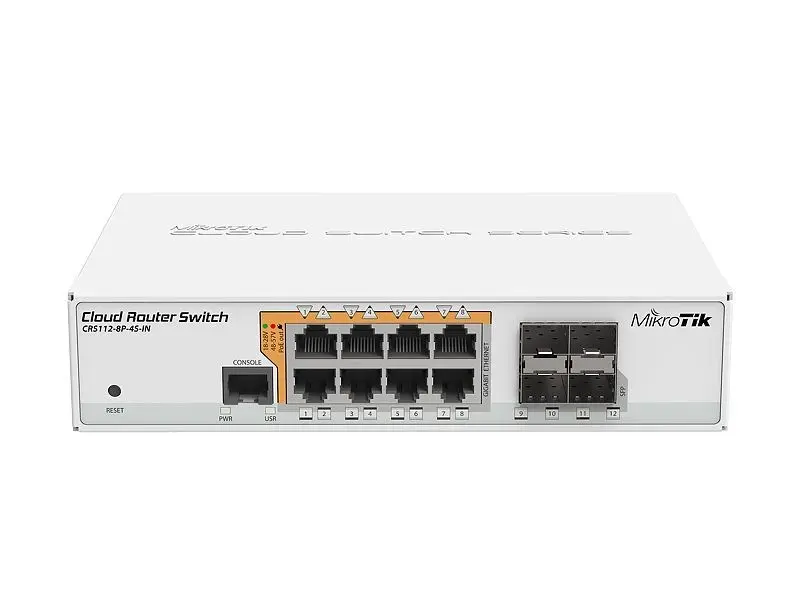 MIKROTIK CRS112-8P-4S-IN PoE Switch 8x RJ45 1000Mb/s 4x SFP