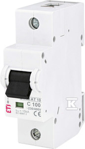 ETI Wyłącznik-nadprądowy-ETIMAT-10-1P-C-100A-10kA 2131732