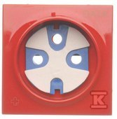 Kontakt Simon KONTAKT_SIMON Pokrywa + klucz do gniazda DATA antybakteryjny SIMON 54 Czerwony DGD1P/AB22