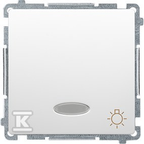 Kontakt KONTAKT_SIMON Przycisk zwierny światło z podświetleniem BASIC Biały BMS1L12V.01/11