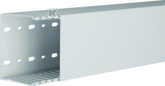 Hager polo Kanał grzebieniowy bezhalogenowy 75x100mm PC-ABS jasnoszary HNG75100 2m HNG75100