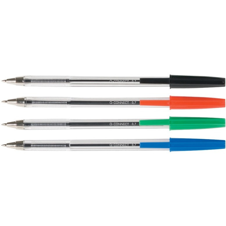 Biurfol Długopis Qconnect 0,7 Mm (Opak. 20 Szt.), Niebieski