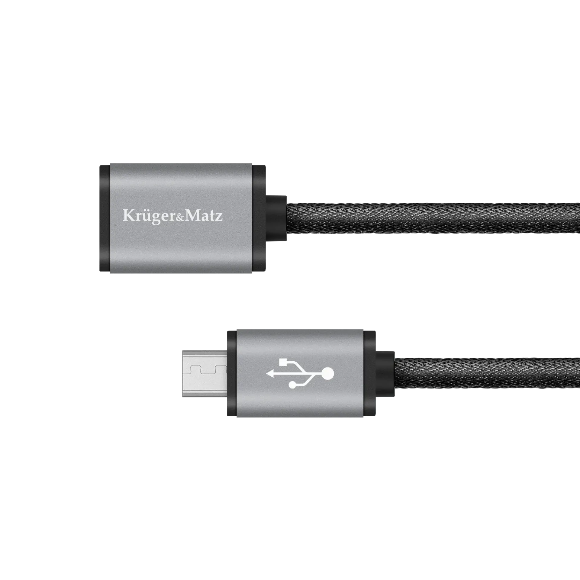 Kabel USB - micro USB gniazdo-wtyk 1.0m KrugerMatz